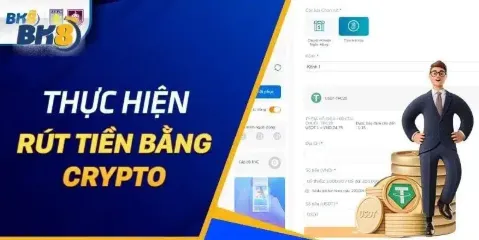 thực hiện rút tiền bằng crypto